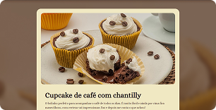 Capa do projeto página de receitas